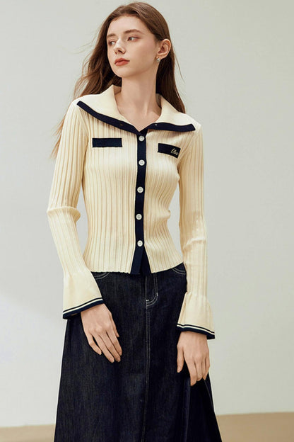 Chic Stitching Knit Sweater