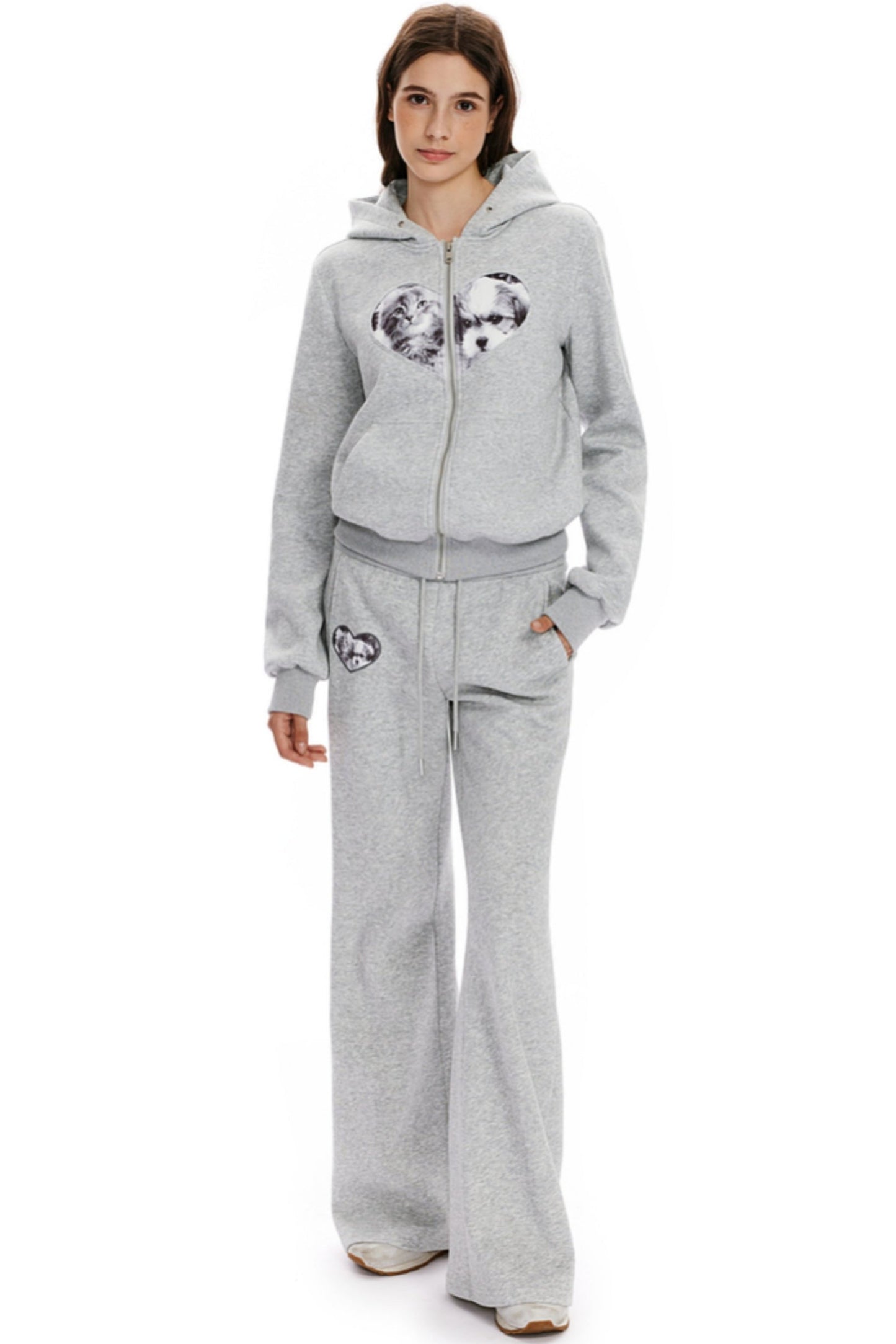 Cats & Dogs Embroidered Sweatpants