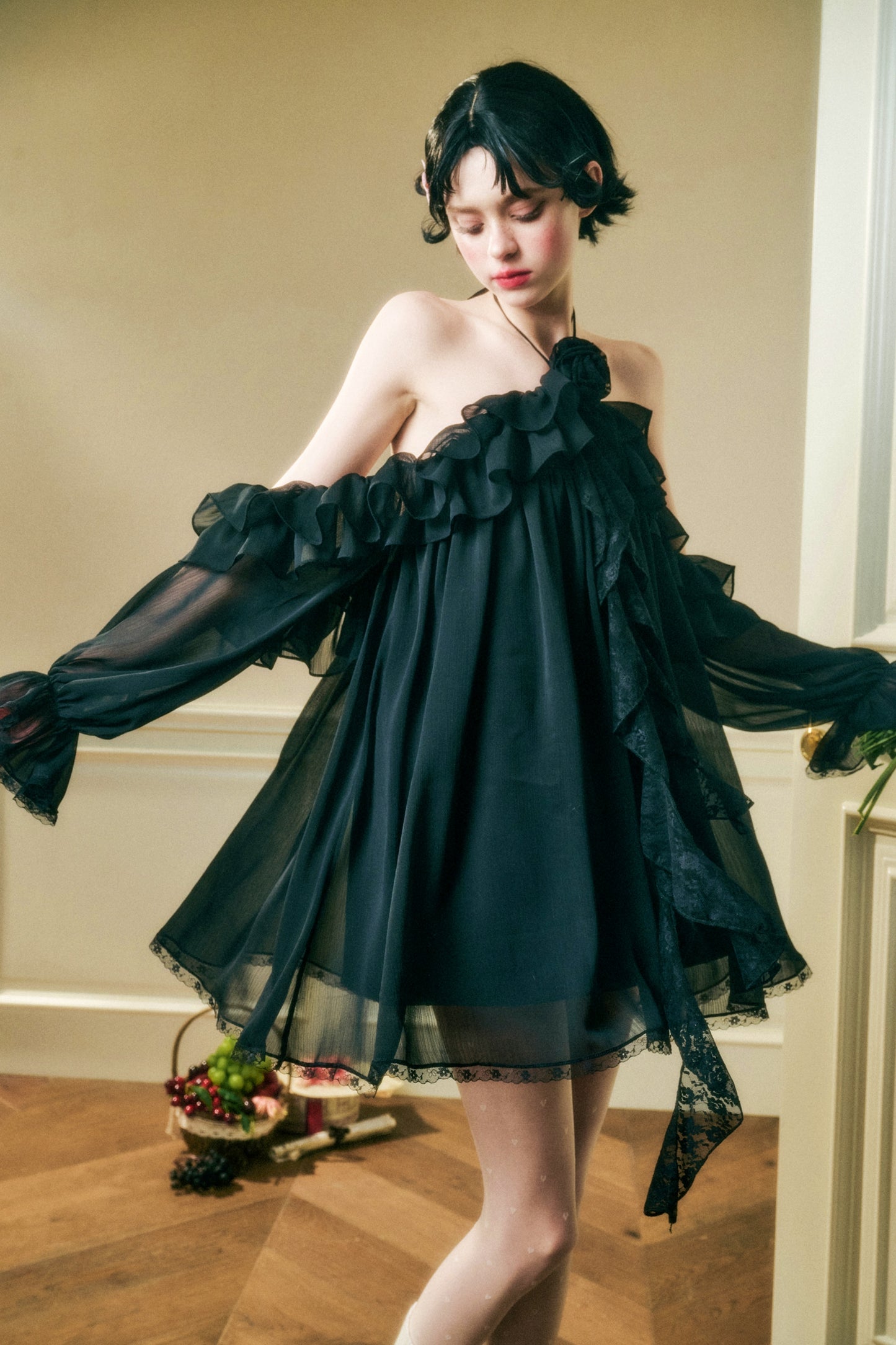 Off-Shoulder Galaxy Party Dress