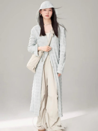 Zip-Knit Cardigan Coat