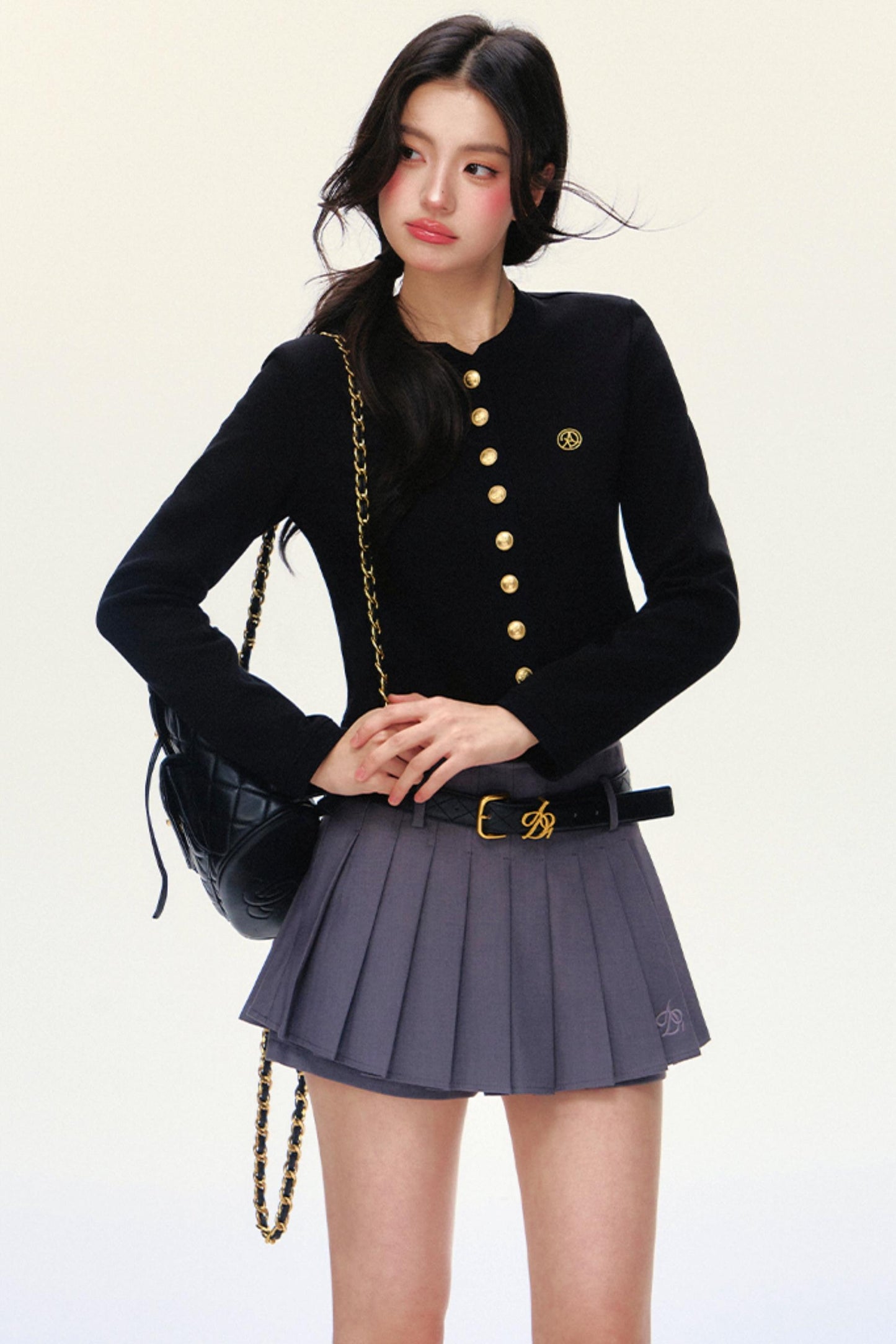 Luxury Short Knit Cardigan Set-Up