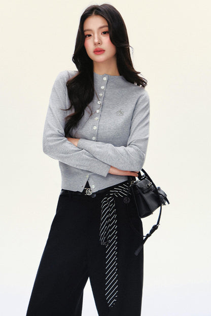 Simple Solid Crewneck Top