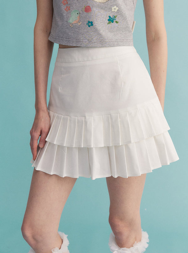 Double Pleated Skirt