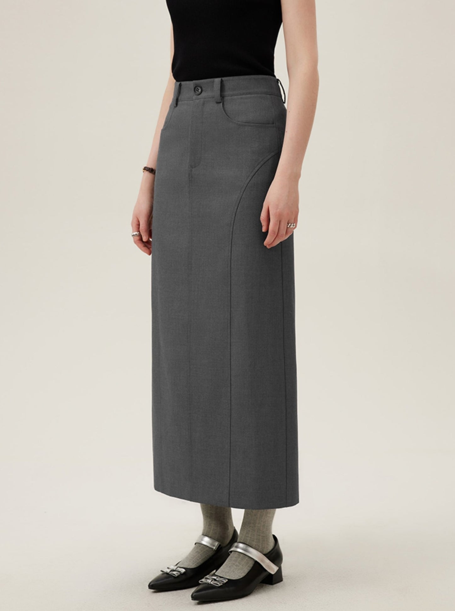 Straight High Waist Skirt