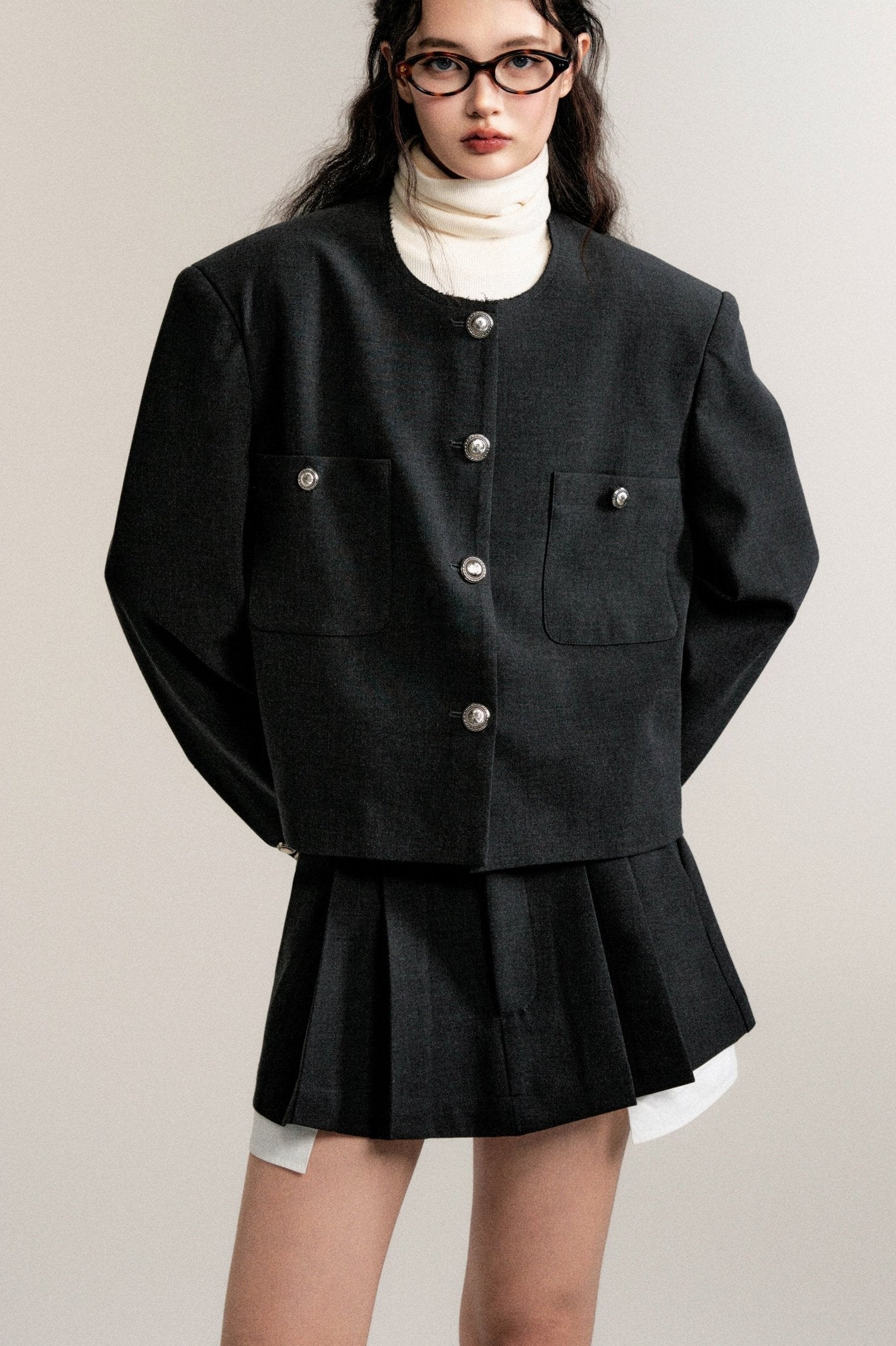 Retro Premium Skirt Jacket Set-Up