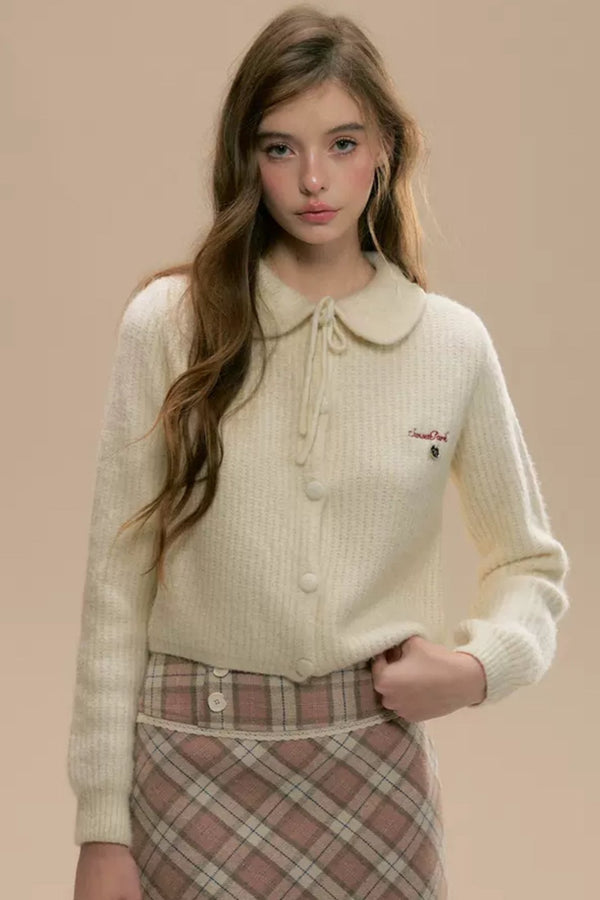 Doll Neck Strickoberteil 