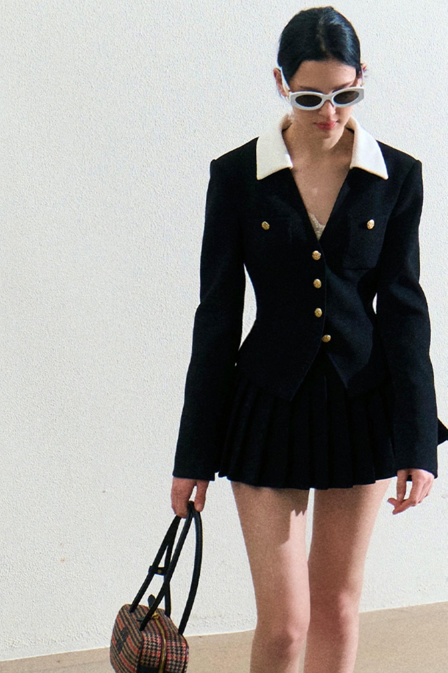 Corduroy Top And Slim Skirt Set-Up