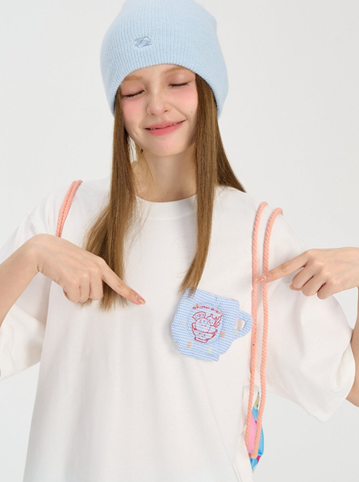 Hip-Hop Embroidery Cup T-Shirt