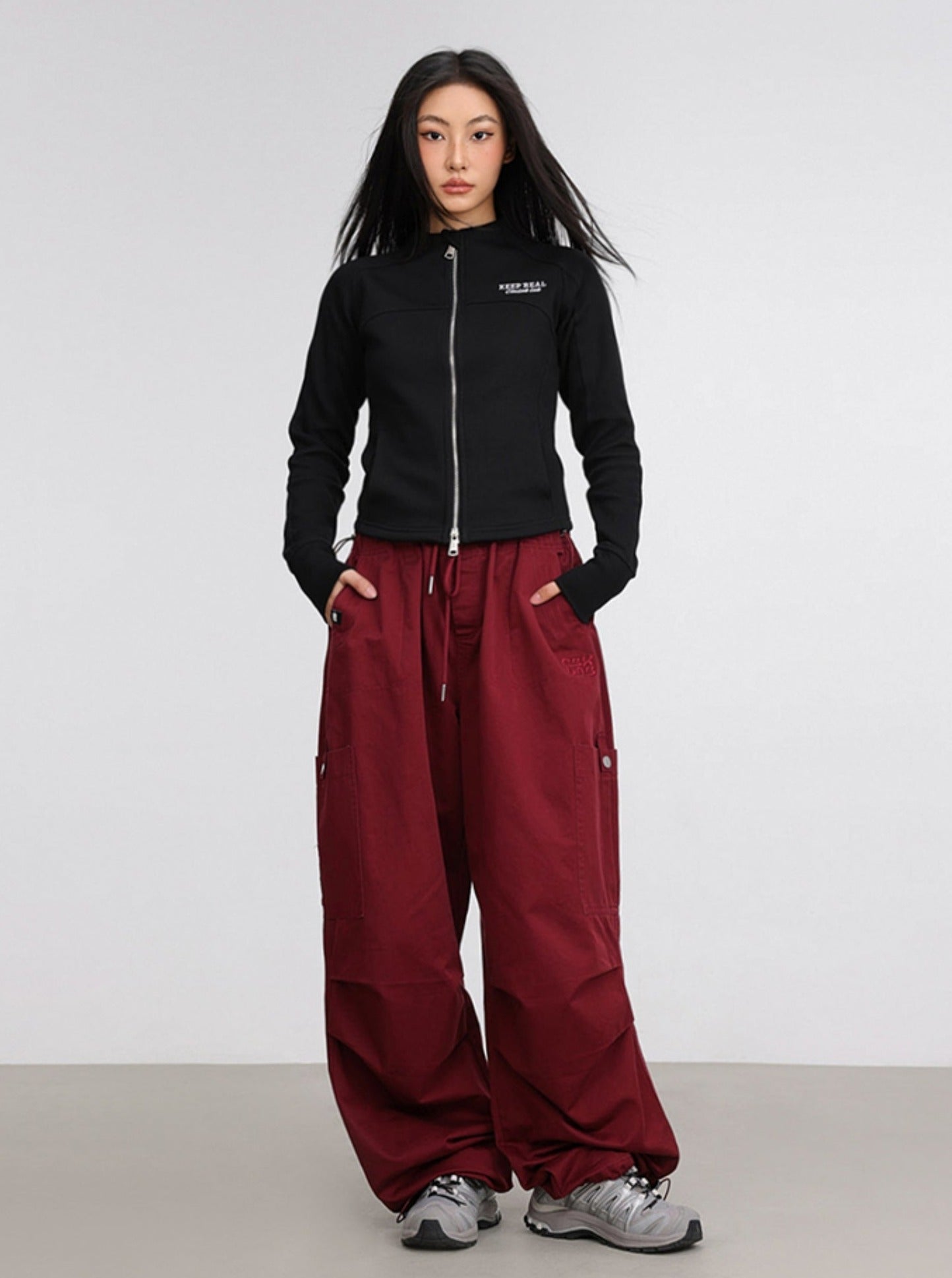 Long-Sleeved Hip-Hop Top Trousers Set-Up