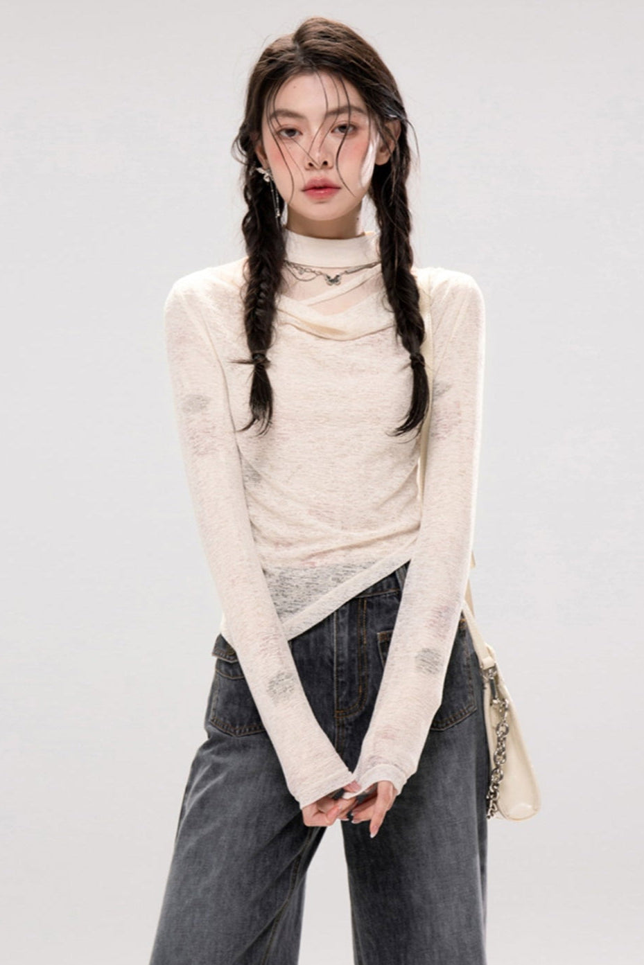 Apricot Swing Blouse Set