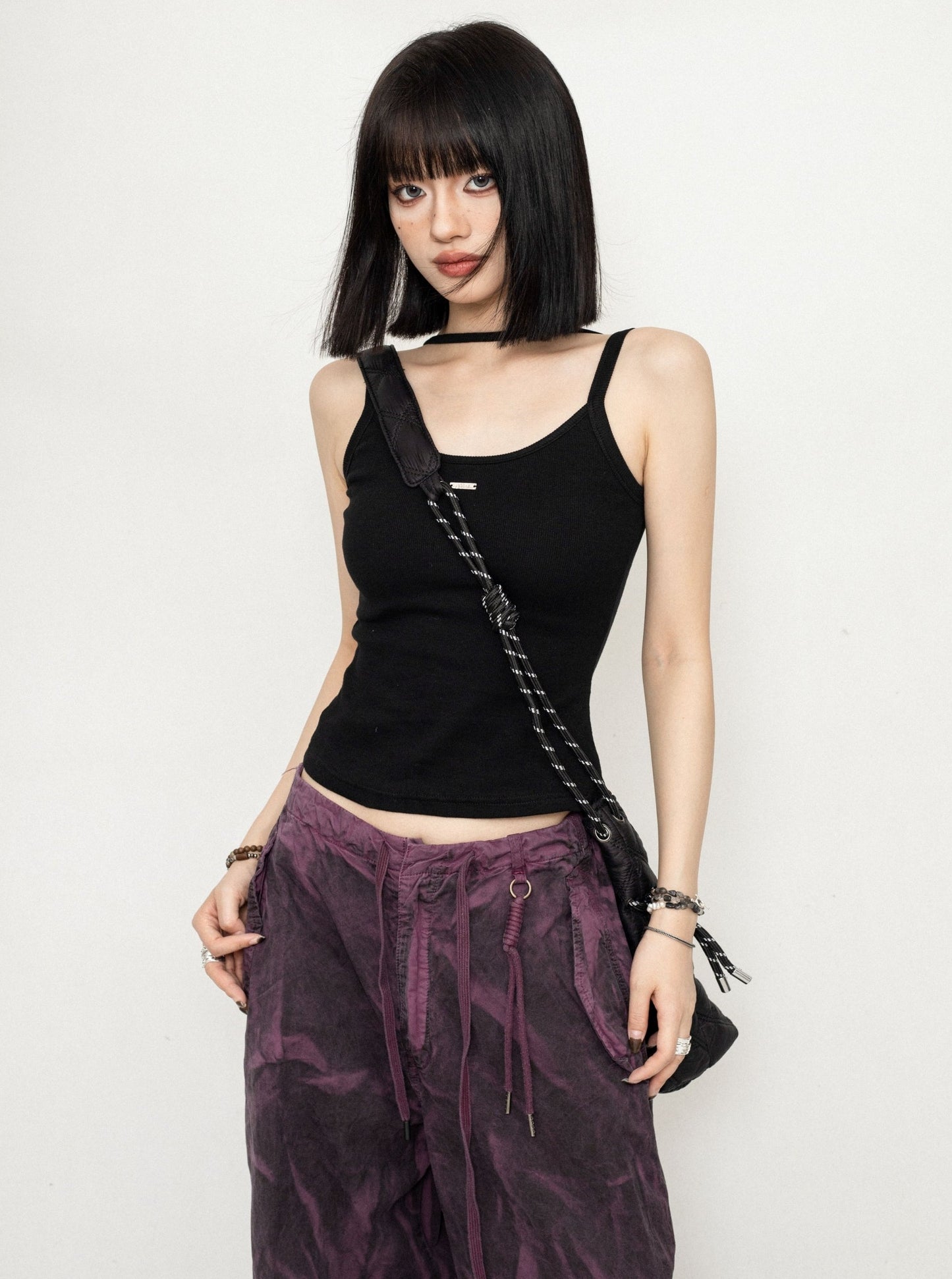 Strap Chest Padded Halterneck Top