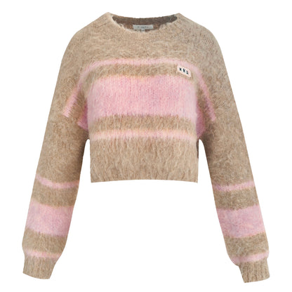 Cozy Color Block Knit Sweater