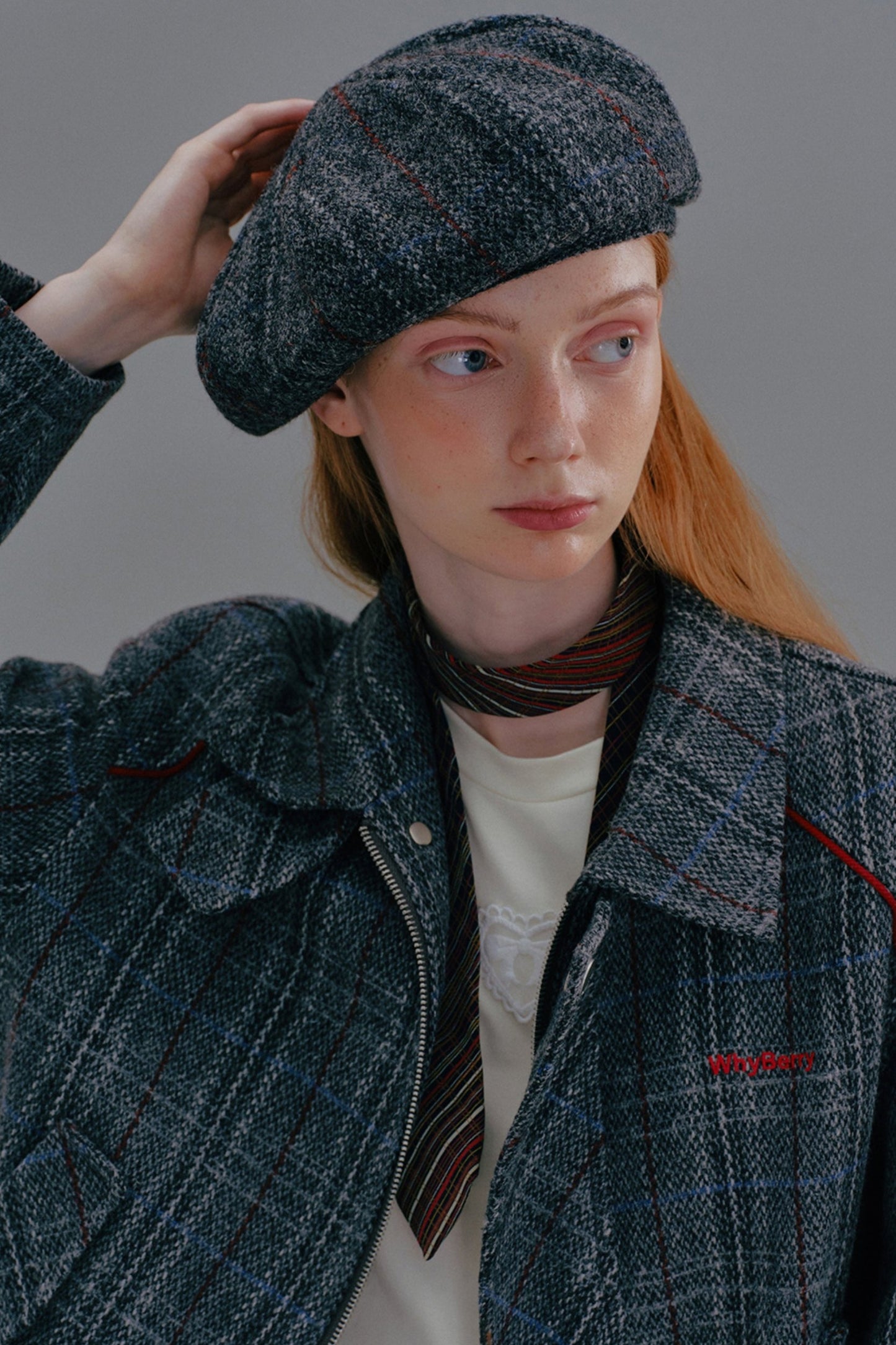 Why Berry SweetHeart Killer Tweed Jacket