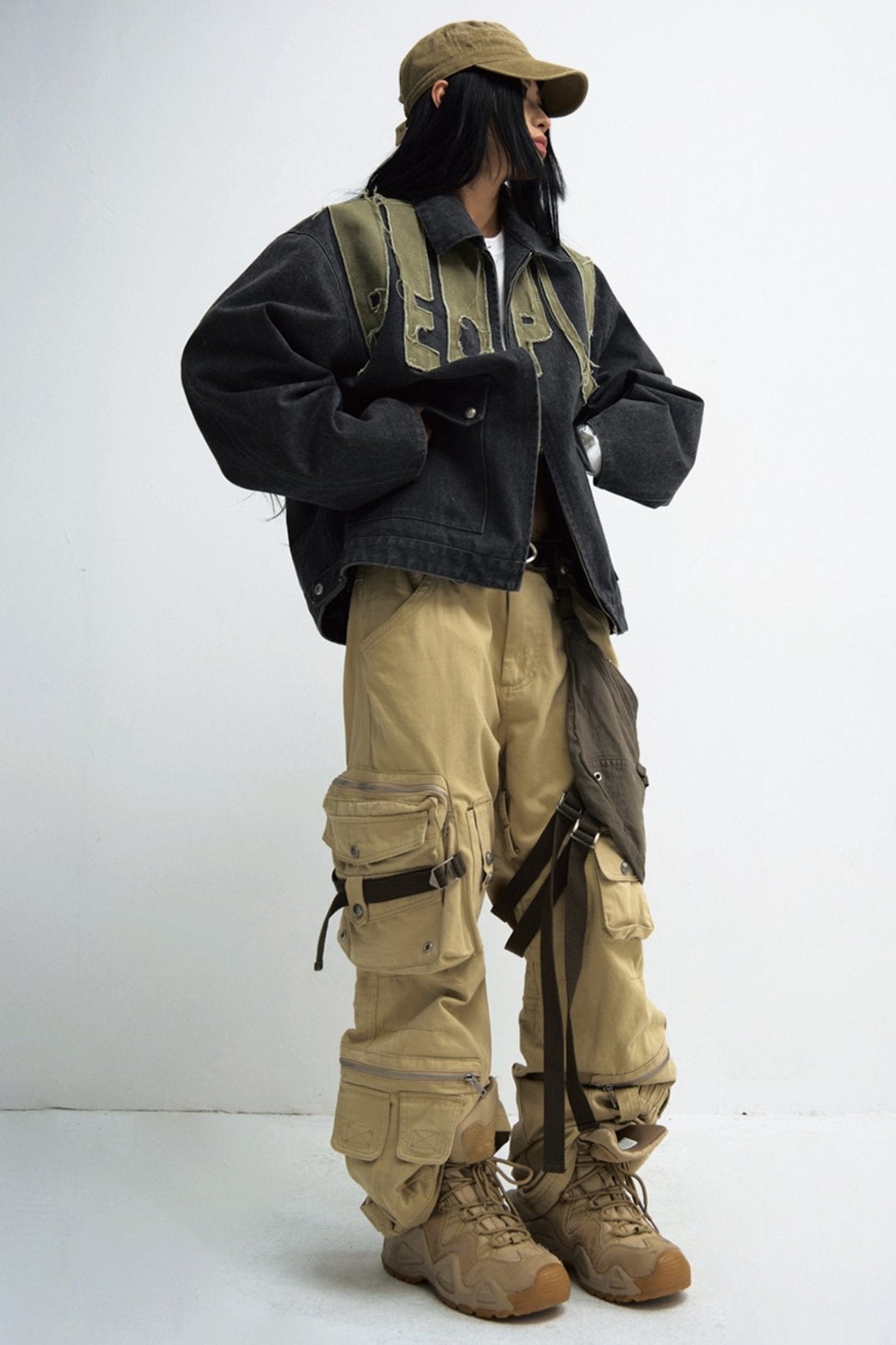 Showder Bag Multi-Pocket Straight Cargo Pants