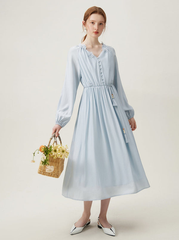 French Temperament Long Dress