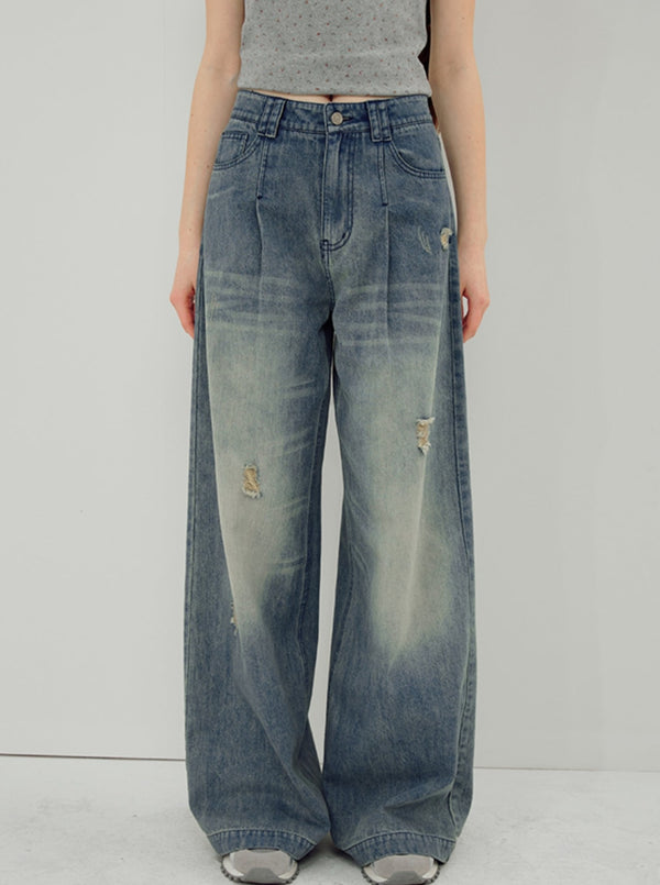 Rippe Wide-Leg Jeans