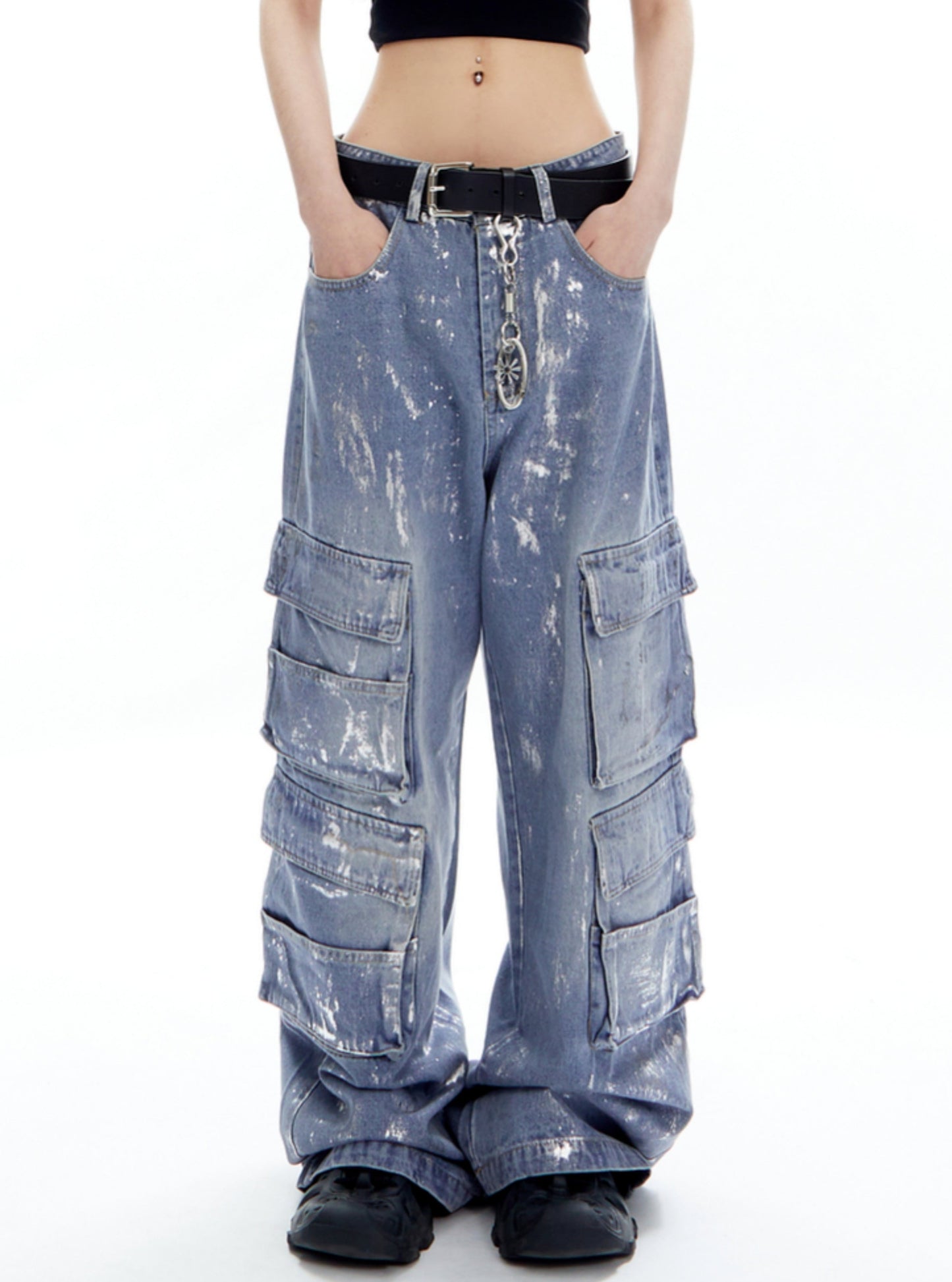 Casual Graffiti Straight Pants