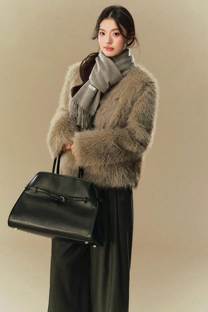 Loose Eco Fur Winter Coat