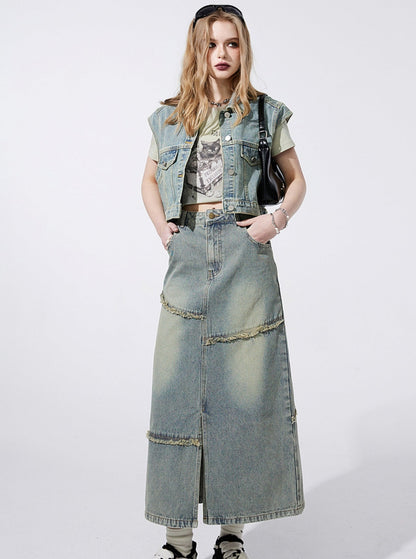 Fairy Pocket Denim Skirt