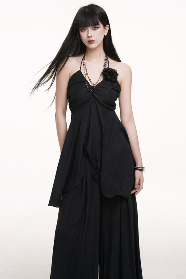 Ethereal Halter & Lounge Pants Set-Up