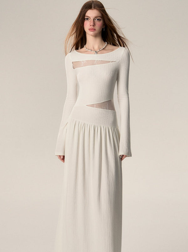CUT-OUT LONG SLEEVE DRESS