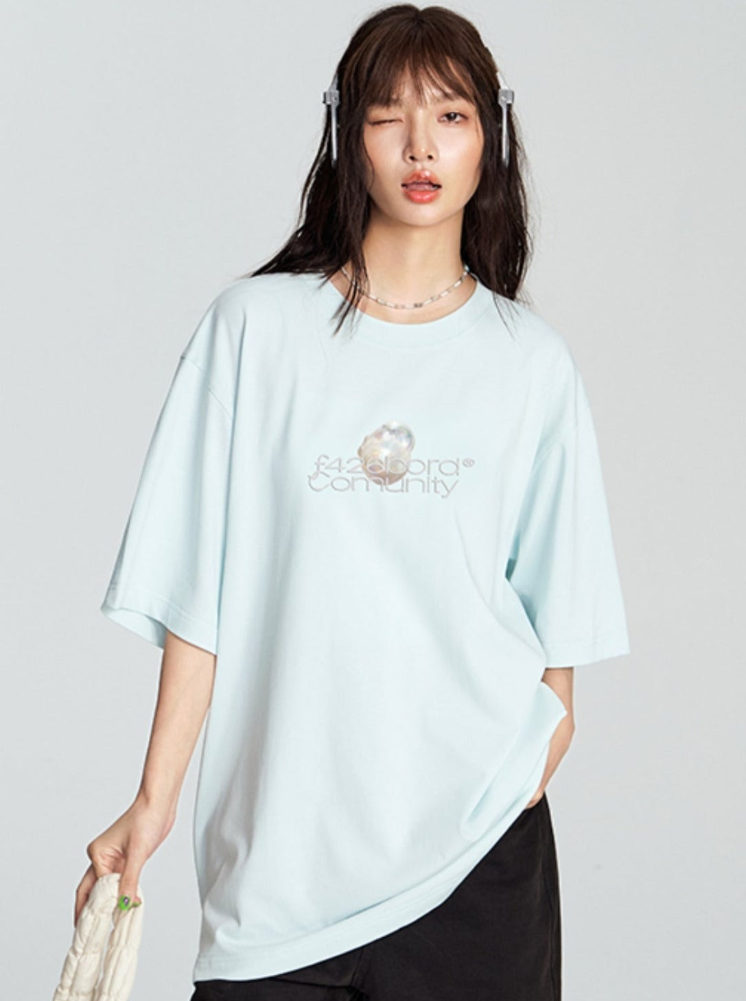 Pearl Print Short Sleeve T-Shirt