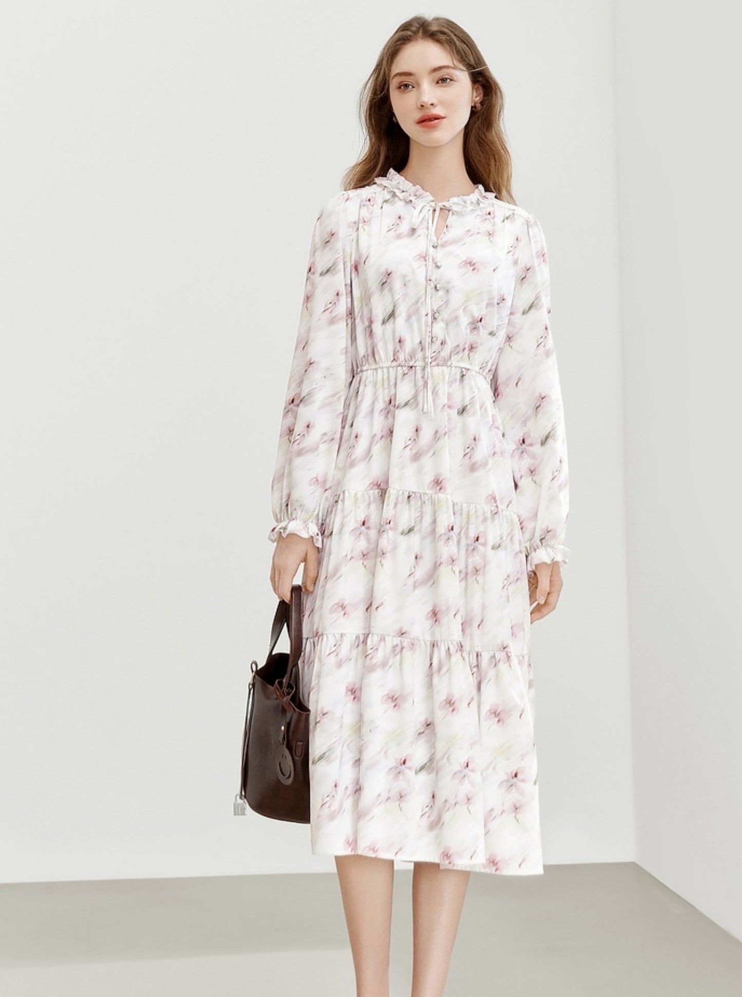 Tea Break French Floral Dress