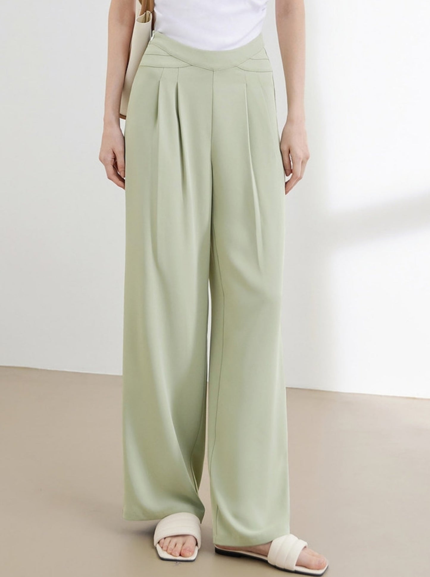 Drape Parachute Straight Leg Pants