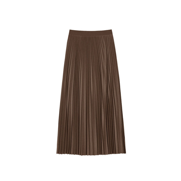 High-Waist Pleated Skirt
