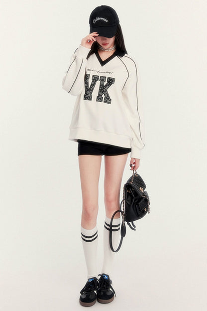 Embroidered VK Patch Sweatshirt