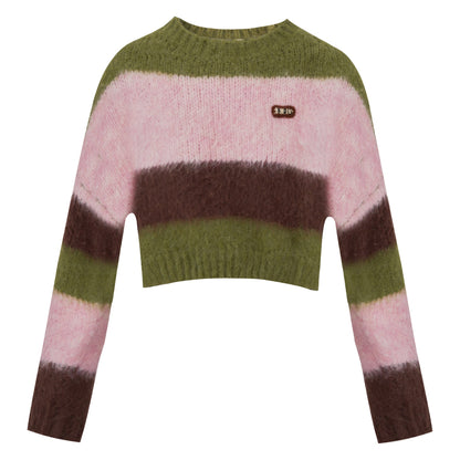 Cozy Color Block Knit Sweater
