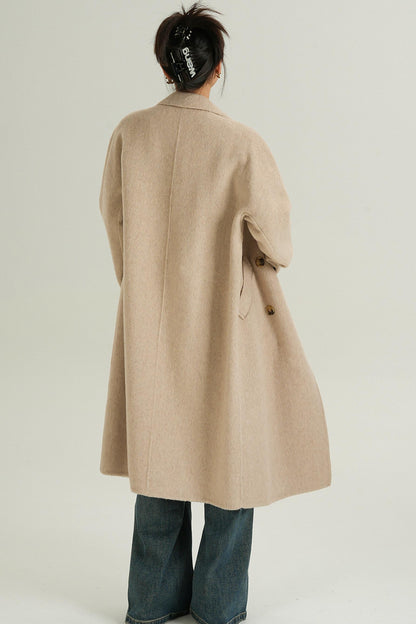 Double-Breasted Wool Suit Coat