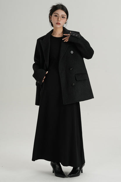 Premium Double-Breasted Wool Jacket