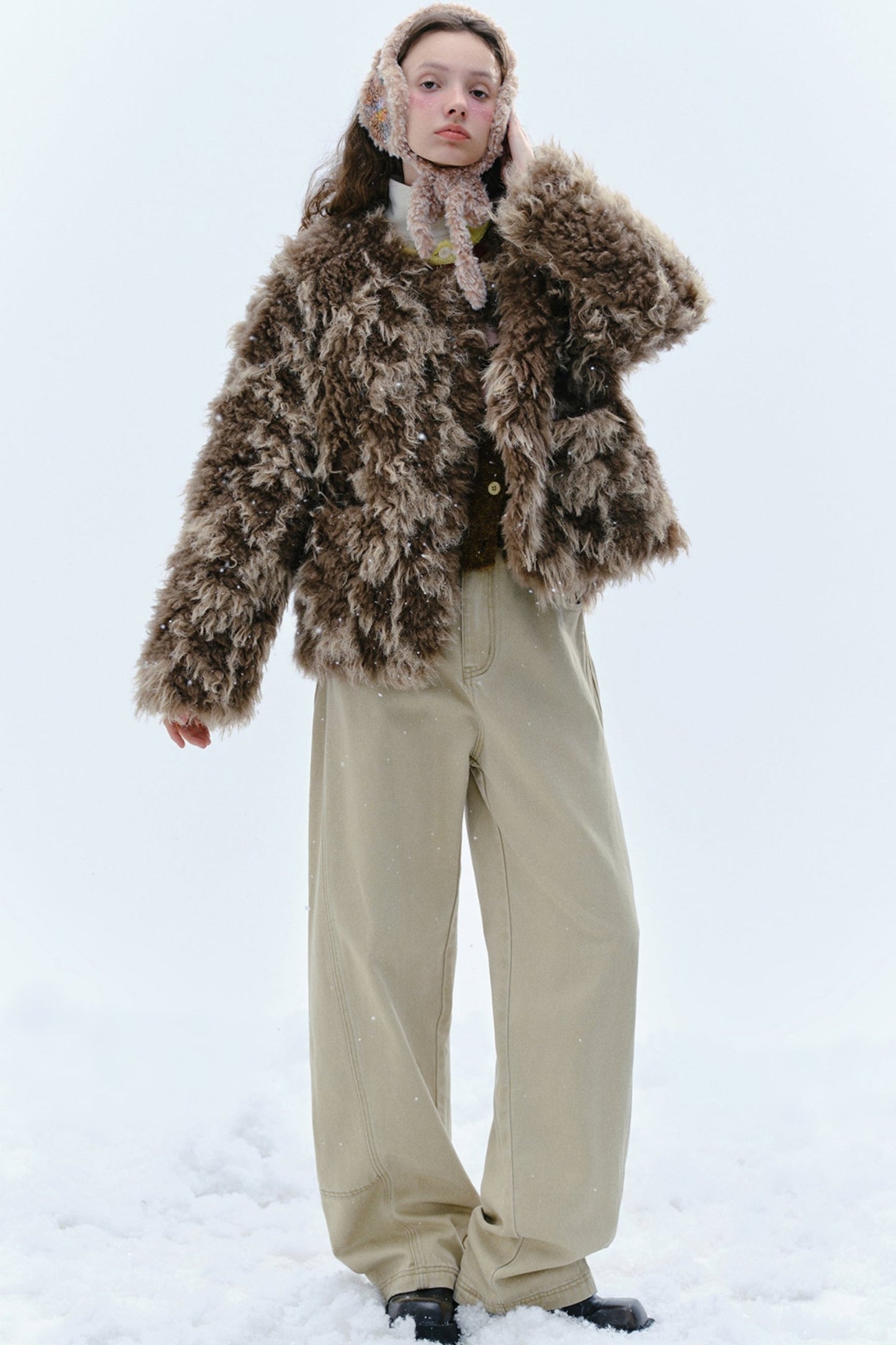 Cocoa Chestnut CRISP FUR COAT