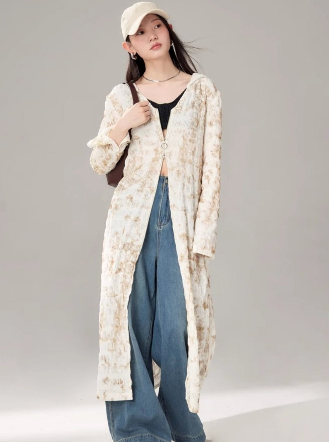 Zip-Knit Cardigan Coat