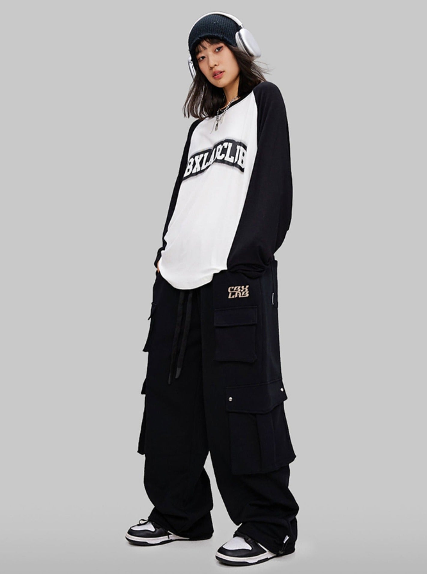 American Street Cargo Pants Hip Hop Set-Up