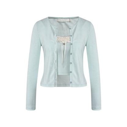 Lace Romantic Two-Piece Top Set