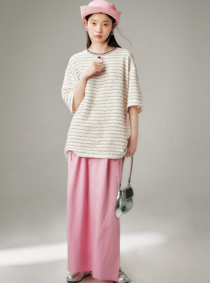 Original Design Casual Slit Maxi Skirt