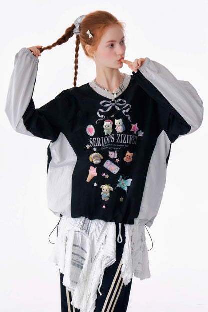 American Design Print Sports Sweatshirt