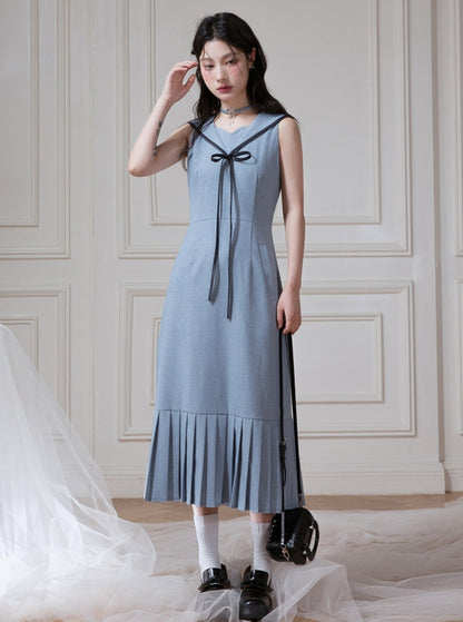 Miu Sea Songlai Marinefarbenes Kleid