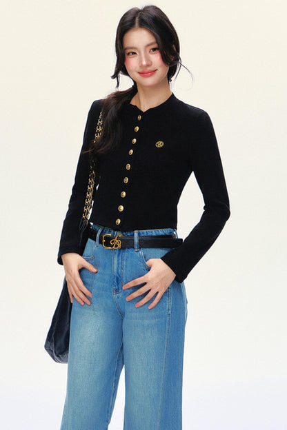 Luxury Short Knit Cardigan Set-Up