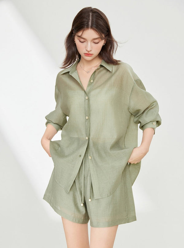 Simple Commuter Shirt Set