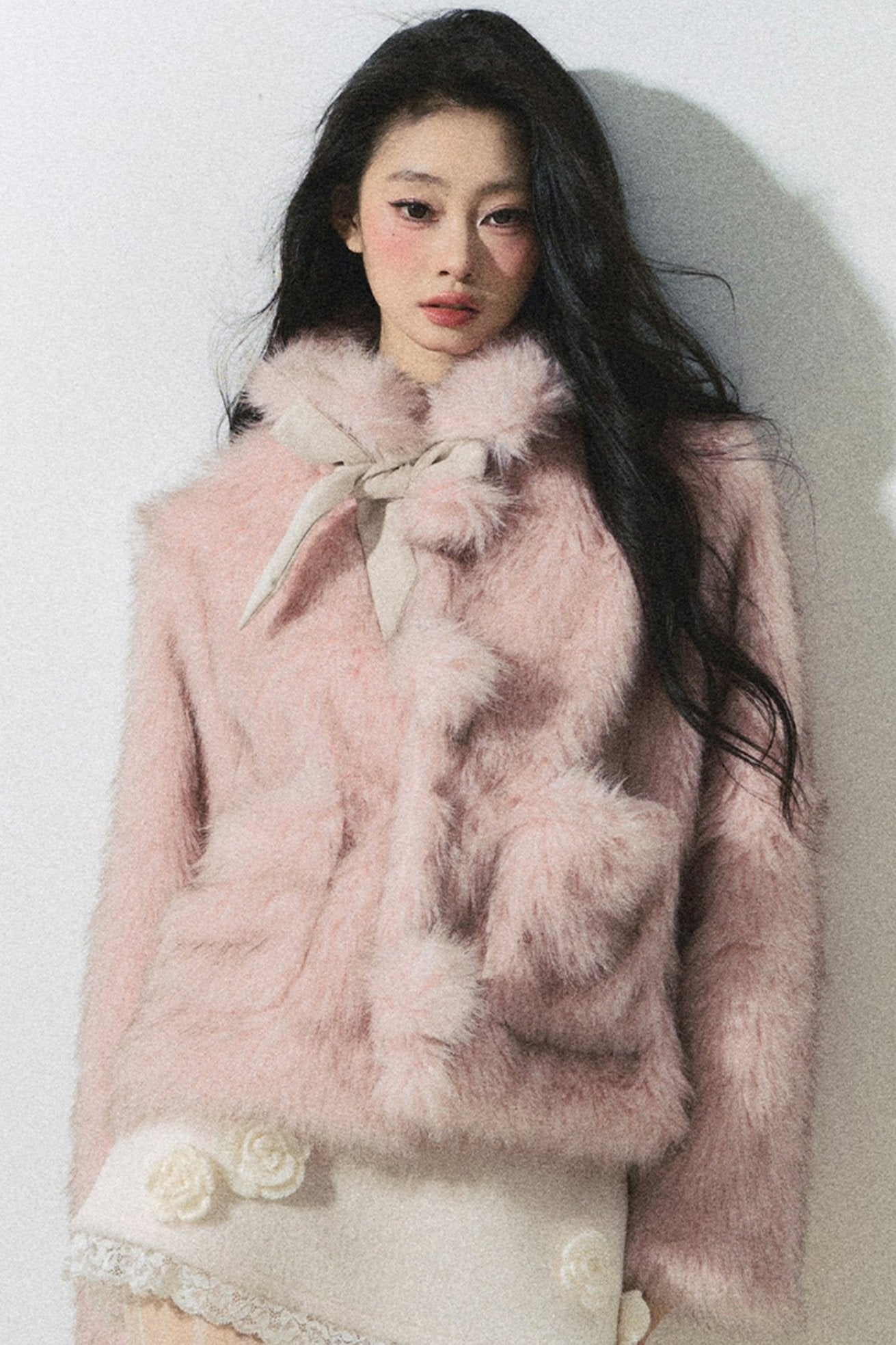 Cherry Blossom Mohair Cozy Jacket