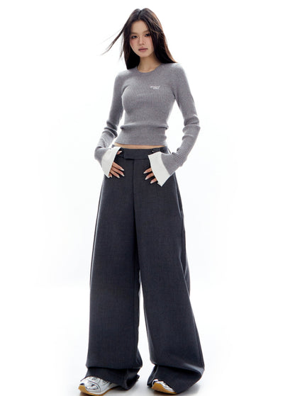 Retro Straight Leg Stackable Pants