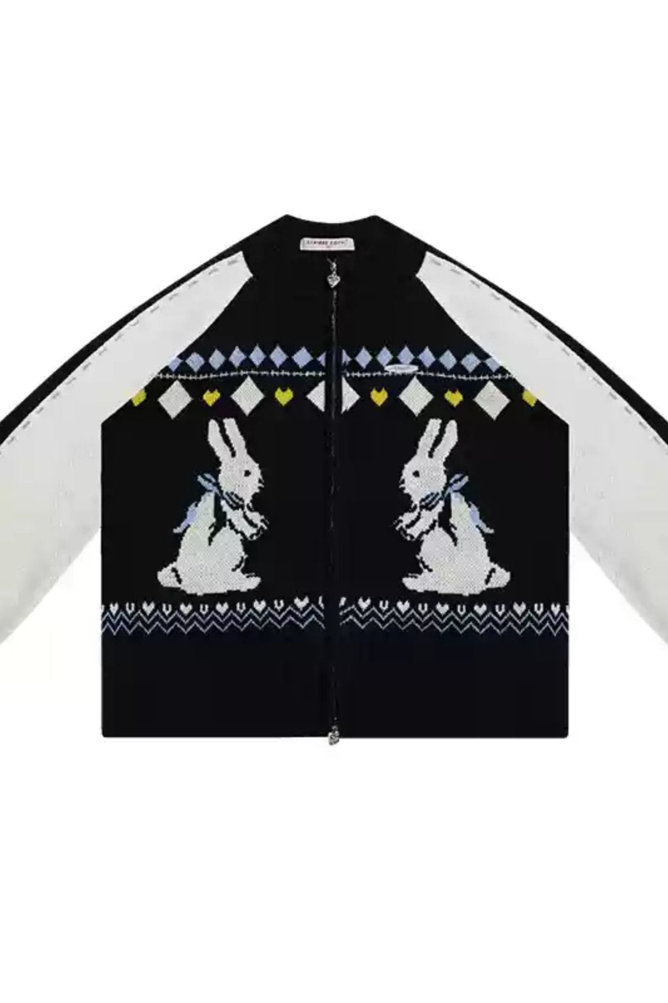 Retro Bunny Sweater Cardigan Jacket