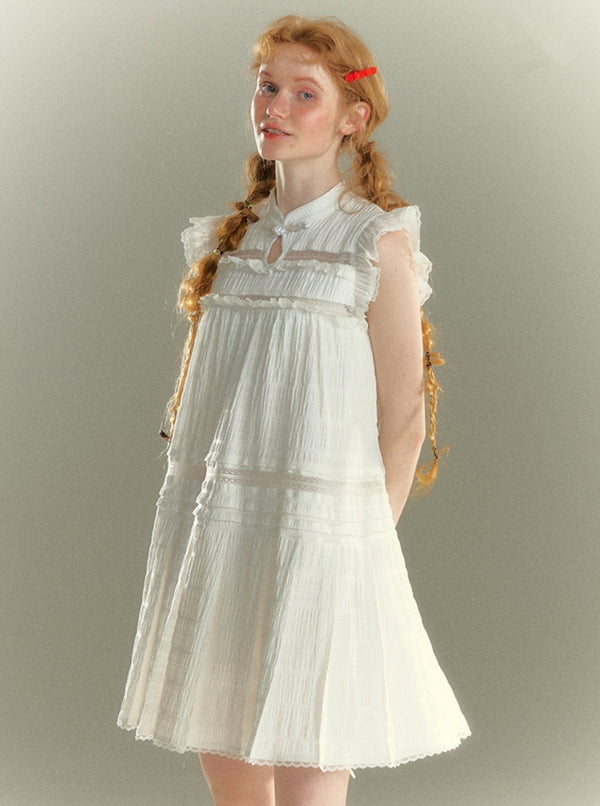 Floral Flying Sleeve Dress