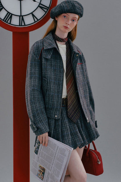 Why Berry SweetHeart Killer Tweed Jacket