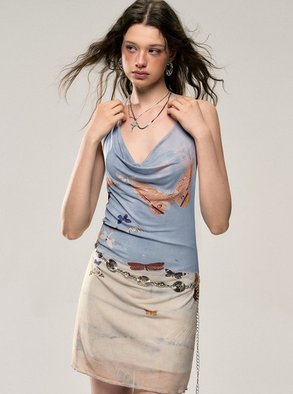 Slim Babes Butterfly Slip Dress