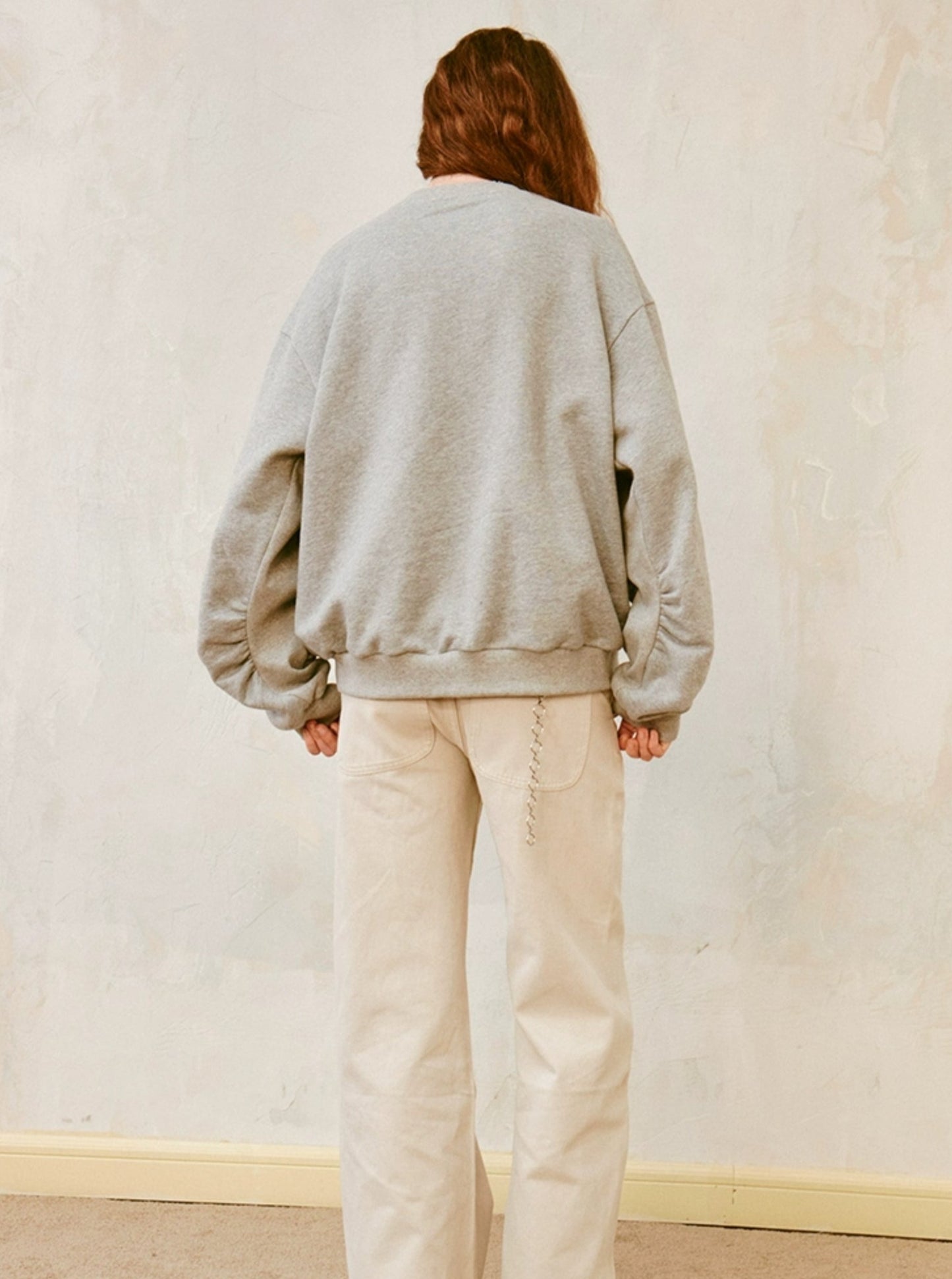 Mosaik-Pixel-Schleifen-Sweatshirt Hip Set-Up