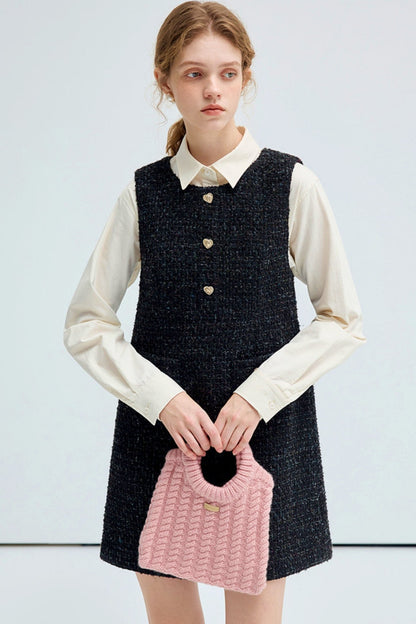 Heisenberg Romance French Style Wool Dress